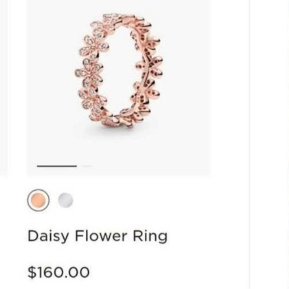 Pandora Rose Gold Plated Daisy Flower Ring